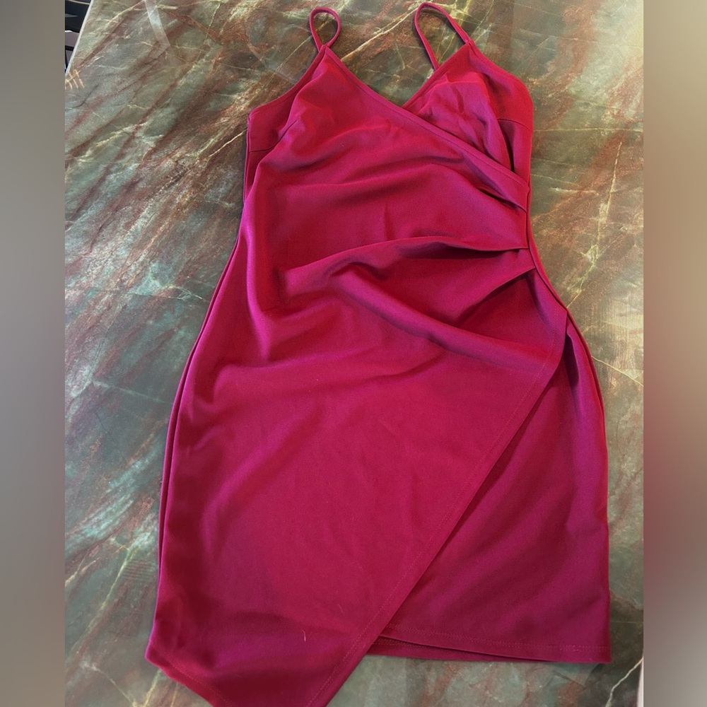 Maroon Mini Dress